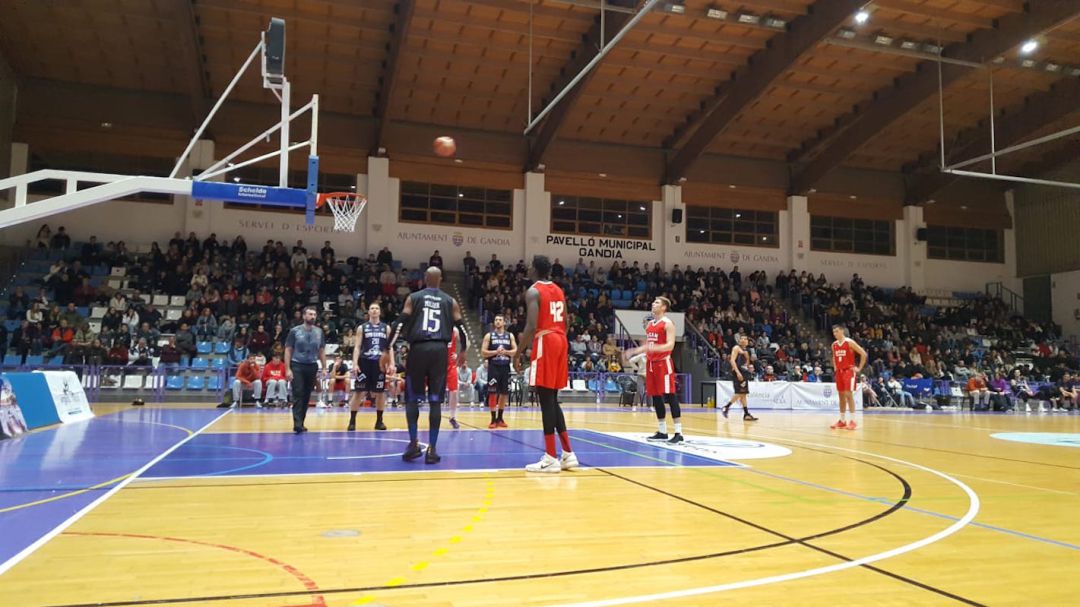Momento dle partido frente al UCAM Murcia Momento dle partido frente al UCAM Murcia