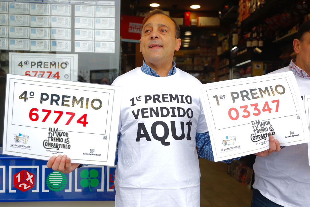 Primer premio del anterior sorteo de navidad Primer premio del anterior sorteo de navidad