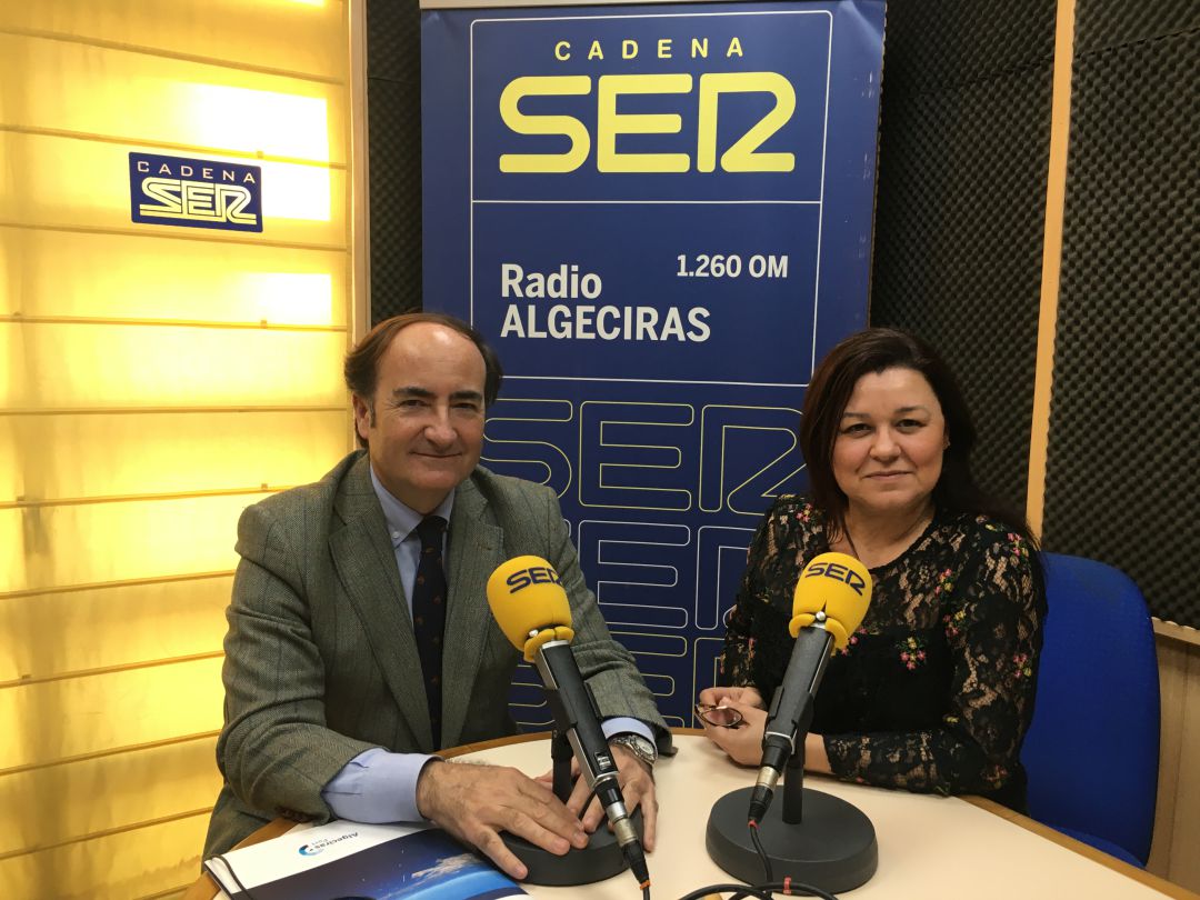 Gerardo Landaluce, presidente de la apba y Gloria Masallá. Gerardo Landaluce, presidente de la apba y Gloria Masallá.