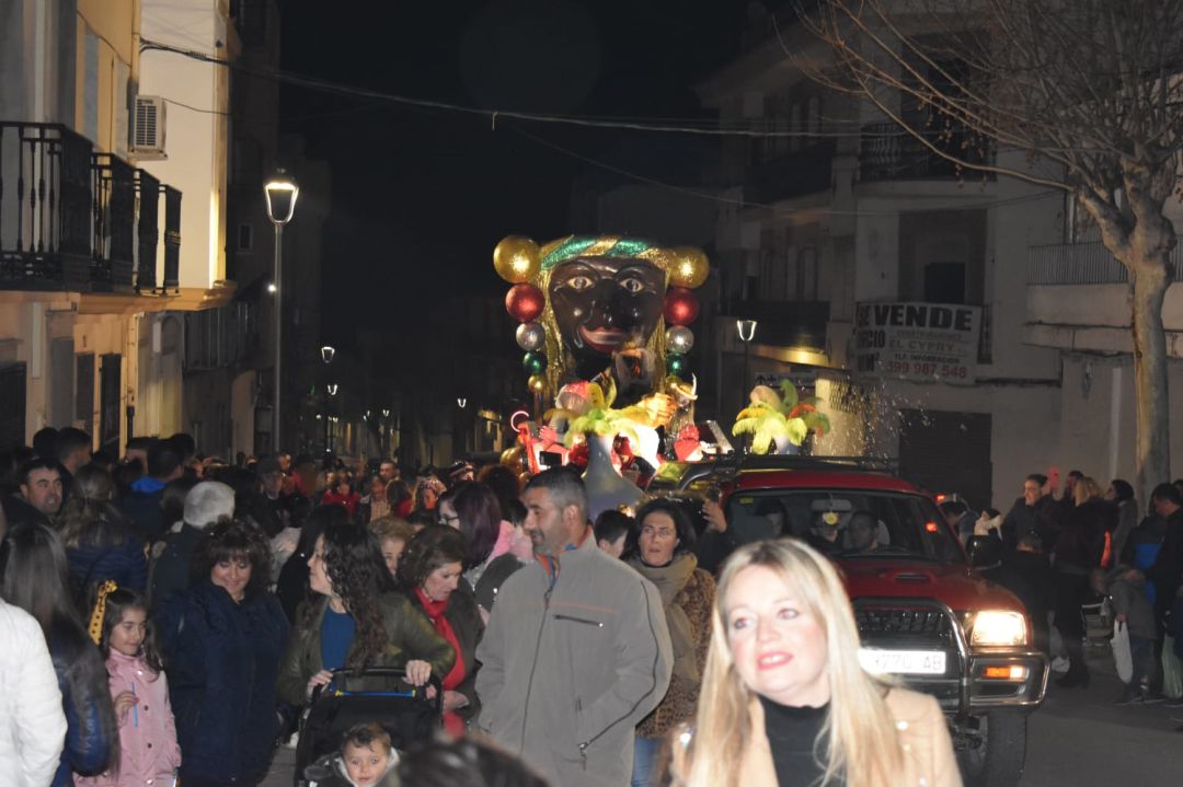 Momento del desarrollo de la Cabalgata de Reyes Momento del desarrollo de la Cabalgata de Reyes