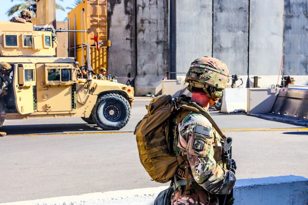 Militares estadounidenses en Irak. Militares estadounidenses en Irak.
