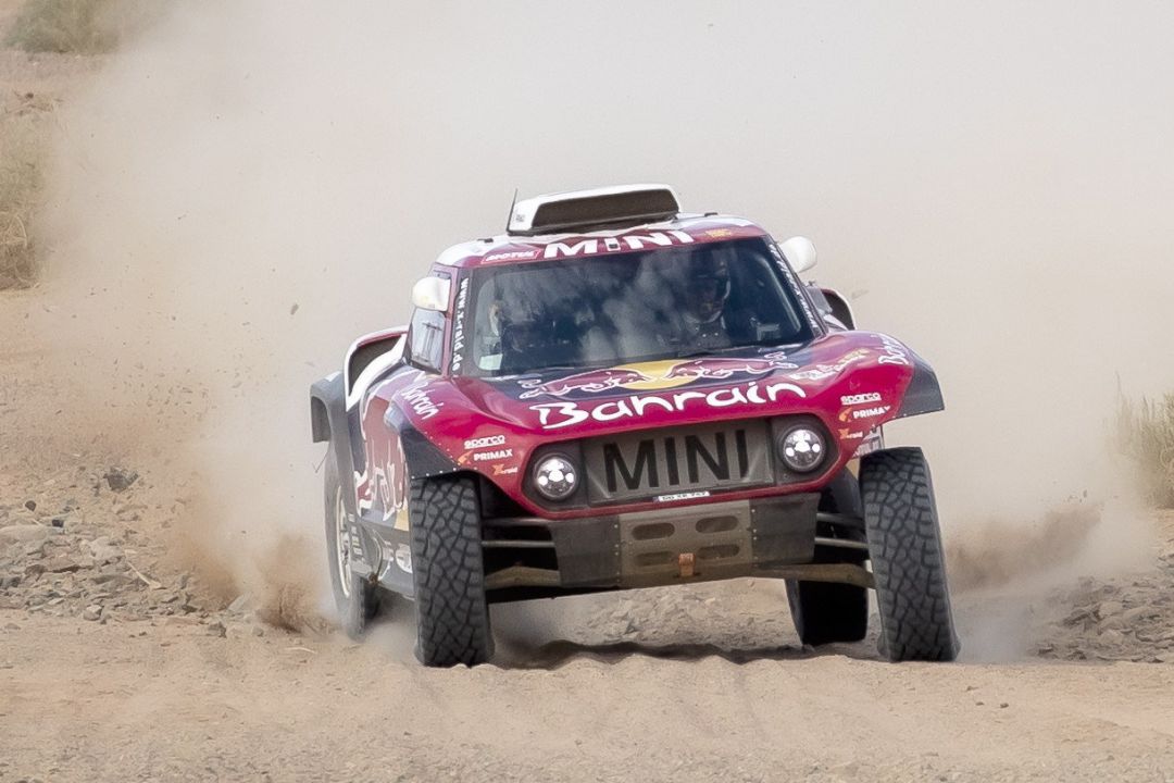 Carlos Sainz, en la tercera etapa del Rally Dakar. Carlos Sainz, en la tercera etapa del Rally Dakar.