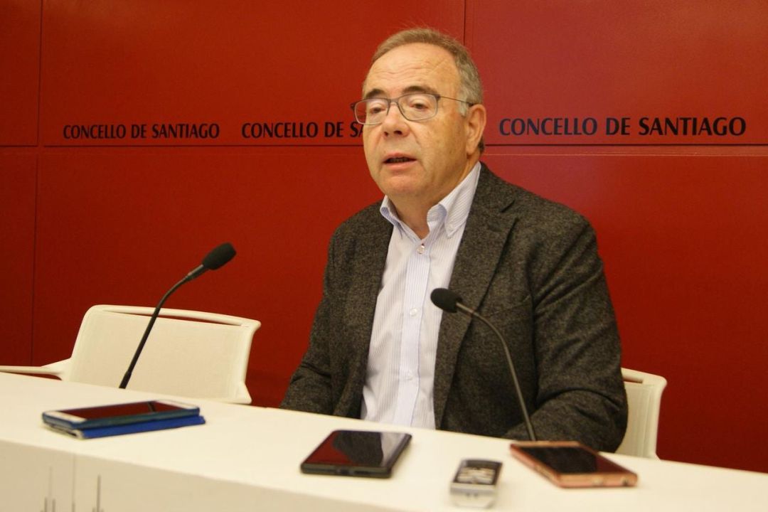 Sánchez Bugallo en una rueda de prensa Sánchez Bugallo en una rueda de prensa