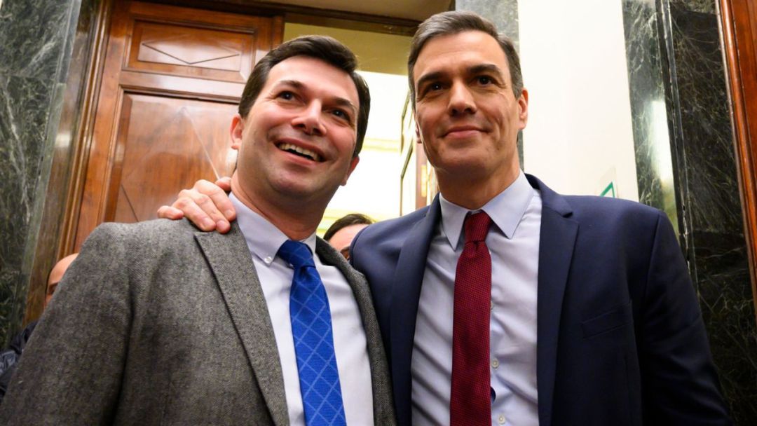 Gonzalo Caballero y Pedro Sánchez Gonzalo Caballero y Pedro Sánchez