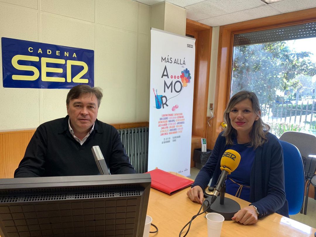 El diputado Tomás Guitarte y la senadora Beatriz Martín, de Teruel Existe, en los estudios de Cadena SER Teruel El diputado Tomás Guitarte y la senadora Beatriz Martín, de Teruel Existe, en los estudios de Cadena SER Teruel