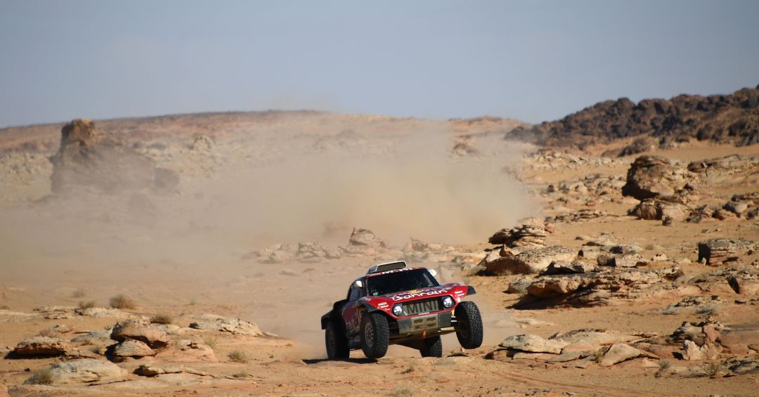 Carlos Sainz, en la quinta etapa del Rally Dakar. Carlos Sainz, en la quinta etapa del Rally Dakar.