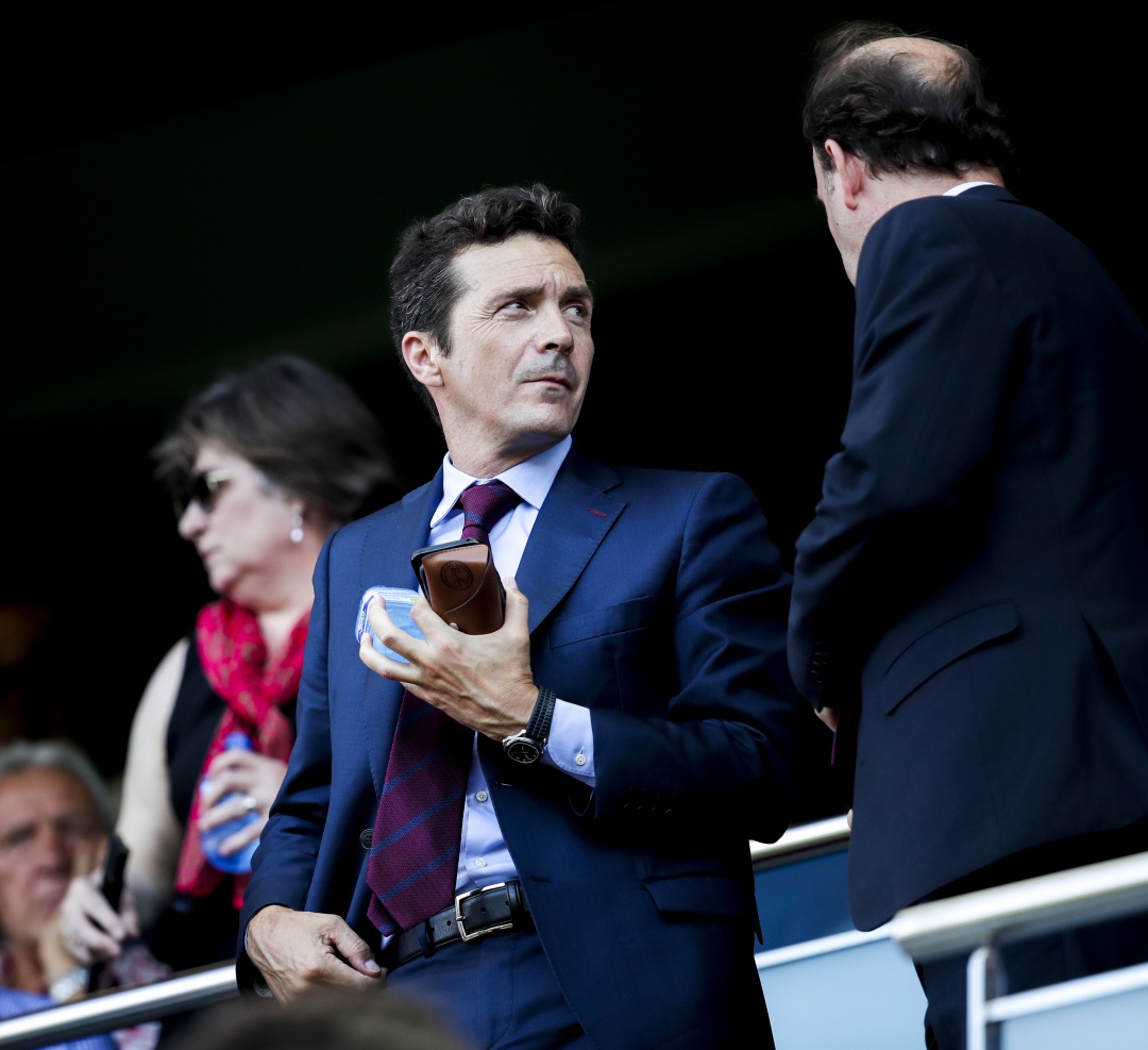 Guillermo Amor en el palco del Camp Nou Guillermo Amor en el palco del Camp Nou