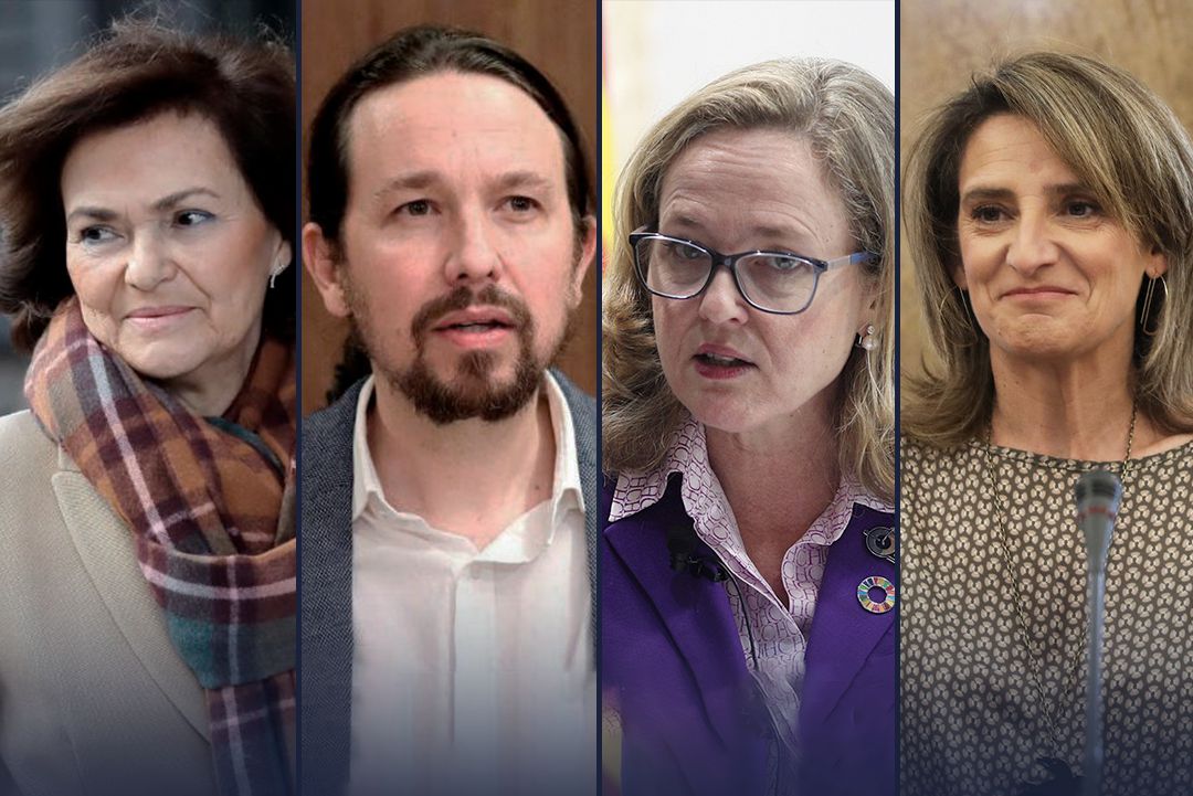 Tres mujeres y un hombre al frente de las cuatro Vicepresidencias de Sánchez. Tres mujeres y un hombre al frente de las cuatro Vicepresidencias de Sánchez.