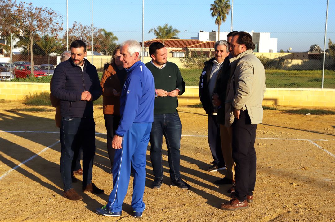 Visita al campo de La Marquesa para supervisar los trabajos Visita al campo de La Marquesa para supervisar los trabajos