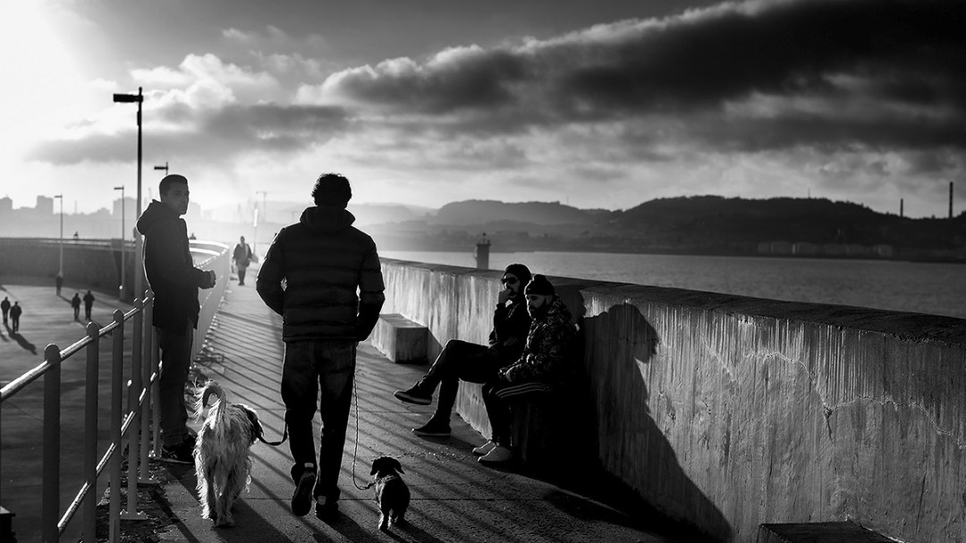 Momentos únicos en el rompeolas de Gijón