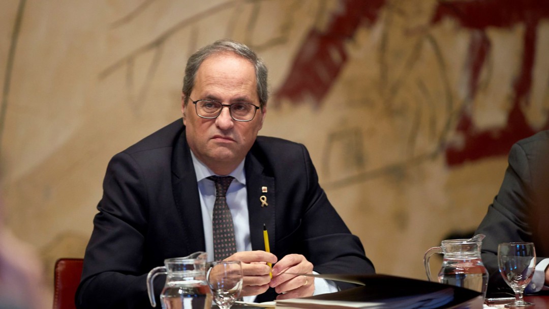 El Supremo mantiene la inhabilitación de Torra tras ser condenado por los lazos amarillos