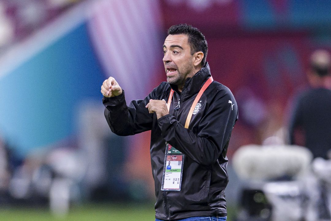 Xavi, en acción con el Al Sadd Xavi, en acción con el Al Sadd
