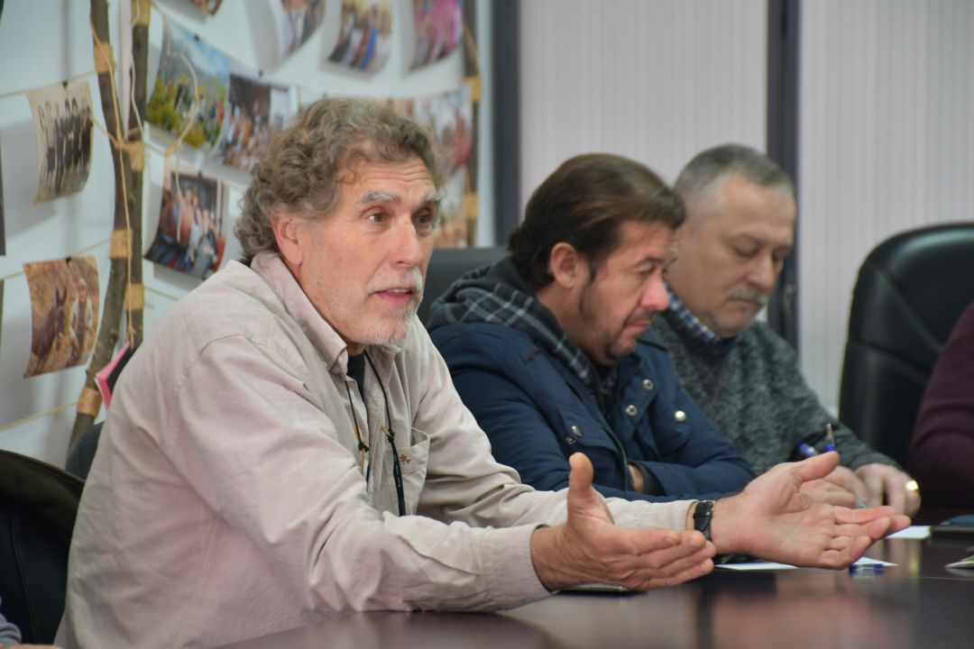 Francisco Boza, responsable de COAG Málaga, en un momento de la reunión Francisco Boza, responsable de COAG Málaga, en un momento de la reunión