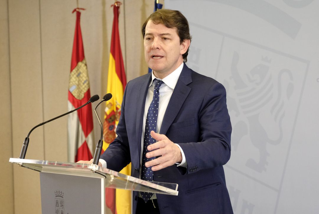 Alfonso Fernández Mañueco durante su comparecencia en Zamora Alfonso Fernández Mañueco durante su comparecencia en Zamora