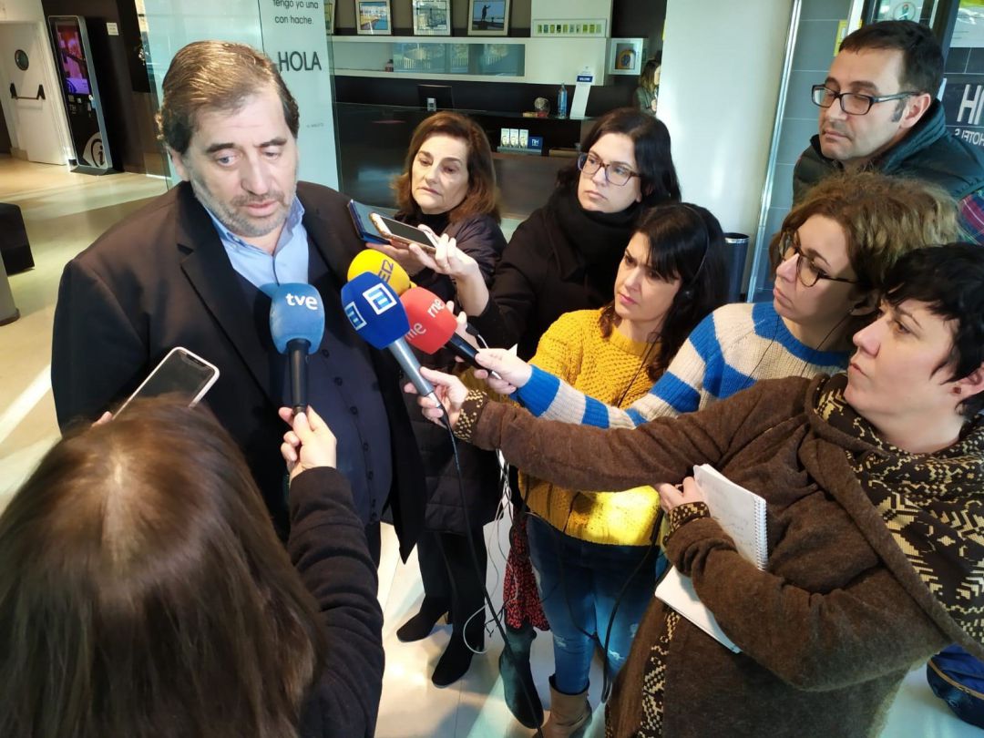 Manuel García Bofill, esta mañana, antes de participar en la asamblea de Cs en Gijón Manuel García Bofill, esta mañana, antes de participar en la asamblea de Cs en Gijón
