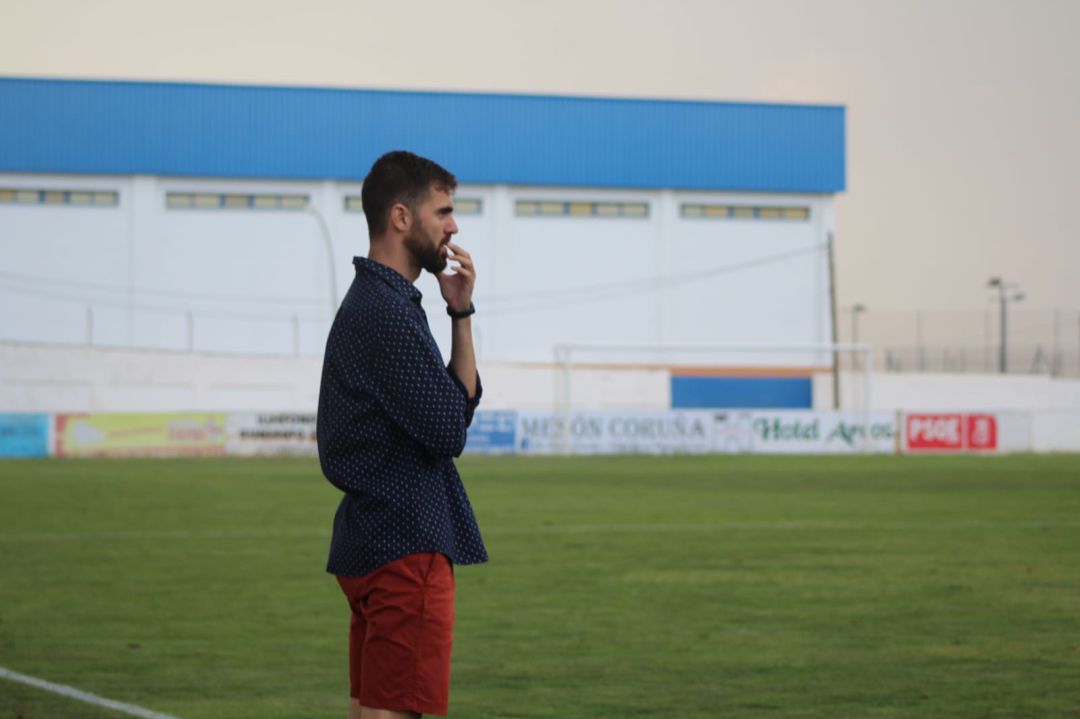 Alberto Vázquez durante un partido en el Antonio Barbadillo Alberto Vázquez durante un partido en el Antonio Barbadillo