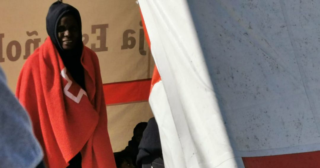 Uno de los migrantes que llegó en la última patera a Lanzarote Uno de los migrantes que llegó en la última patera a Lanzarote