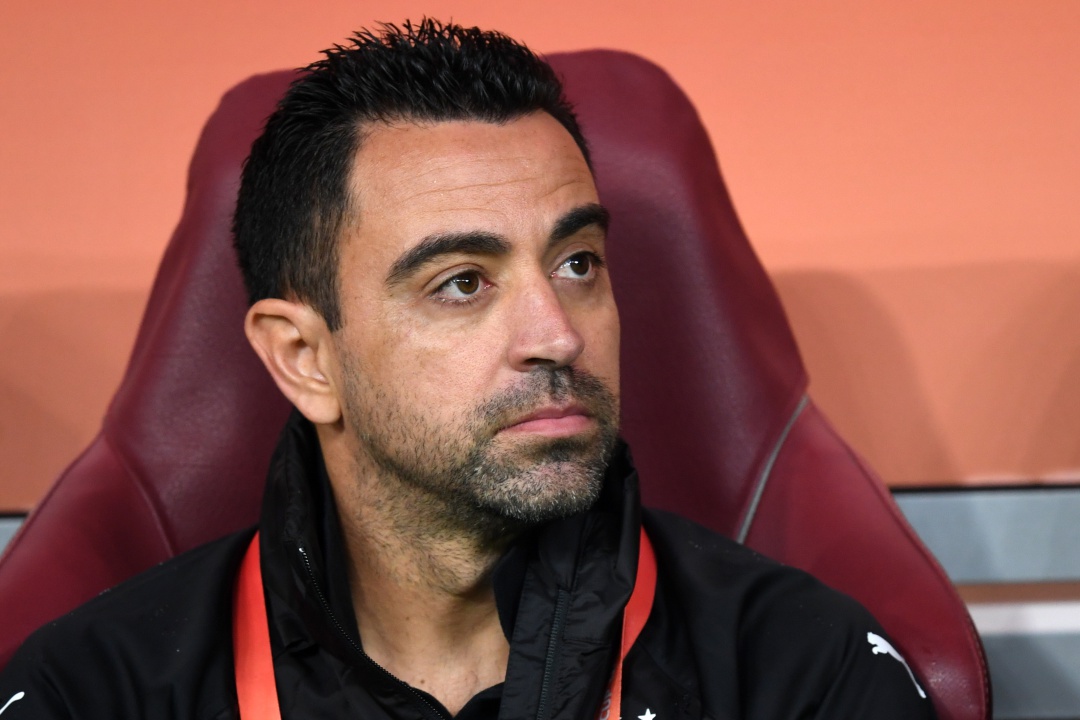 Xavi Hernández en el banquillo del Al Sadd Xavi Hernández en el banquillo del Al Sadd