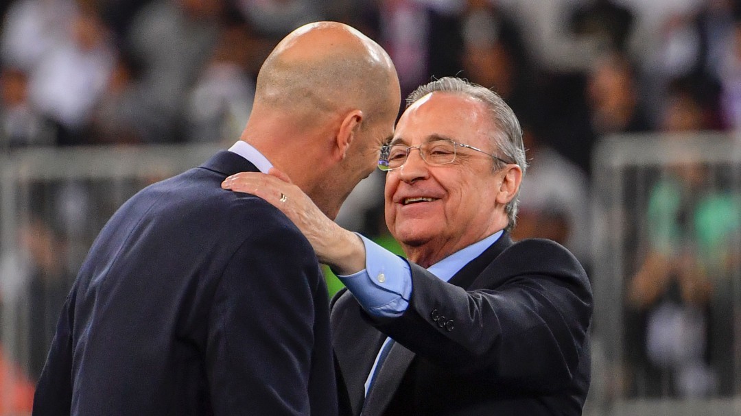 Florentino Pérez: "Tener a Zidane es una bendición del cielo"
