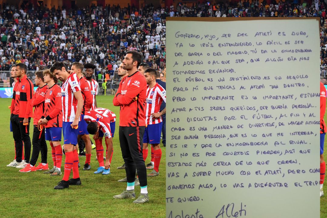 La carta del seguidor colchonero a su hijo La carta del seguidor colchonero a su hijo