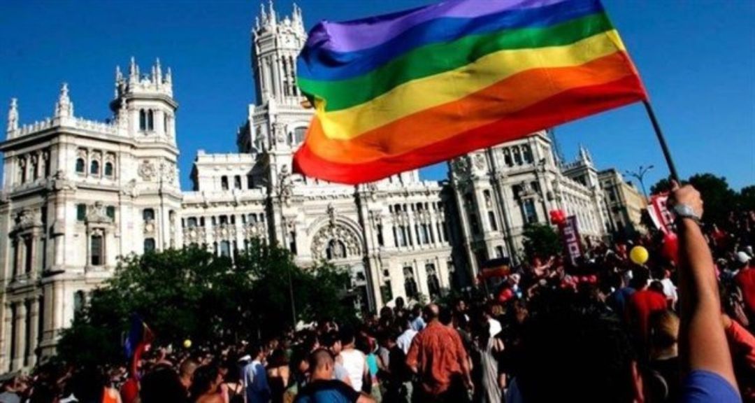 Imagen de archivo de la manifestación del Orgullo LGTBIQ en Madrid. Imagen de archivo de la manifestación del Orgullo LGTBIQ en Madrid.