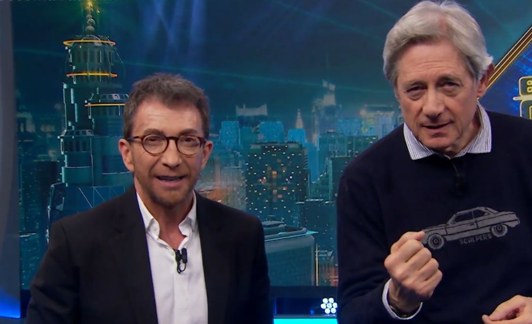 Pablo Motos y Josema Yuste durante la llamada telefónica. Pablo Motos y Josema Yuste durante la llamada telefónica.