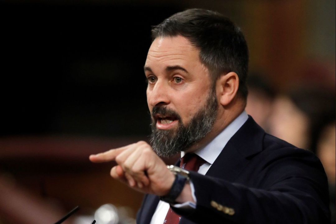 El líder del Vox, Santiago Abascal, en el Congreso El líder del Vox, Santiago Abascal, en el Congreso