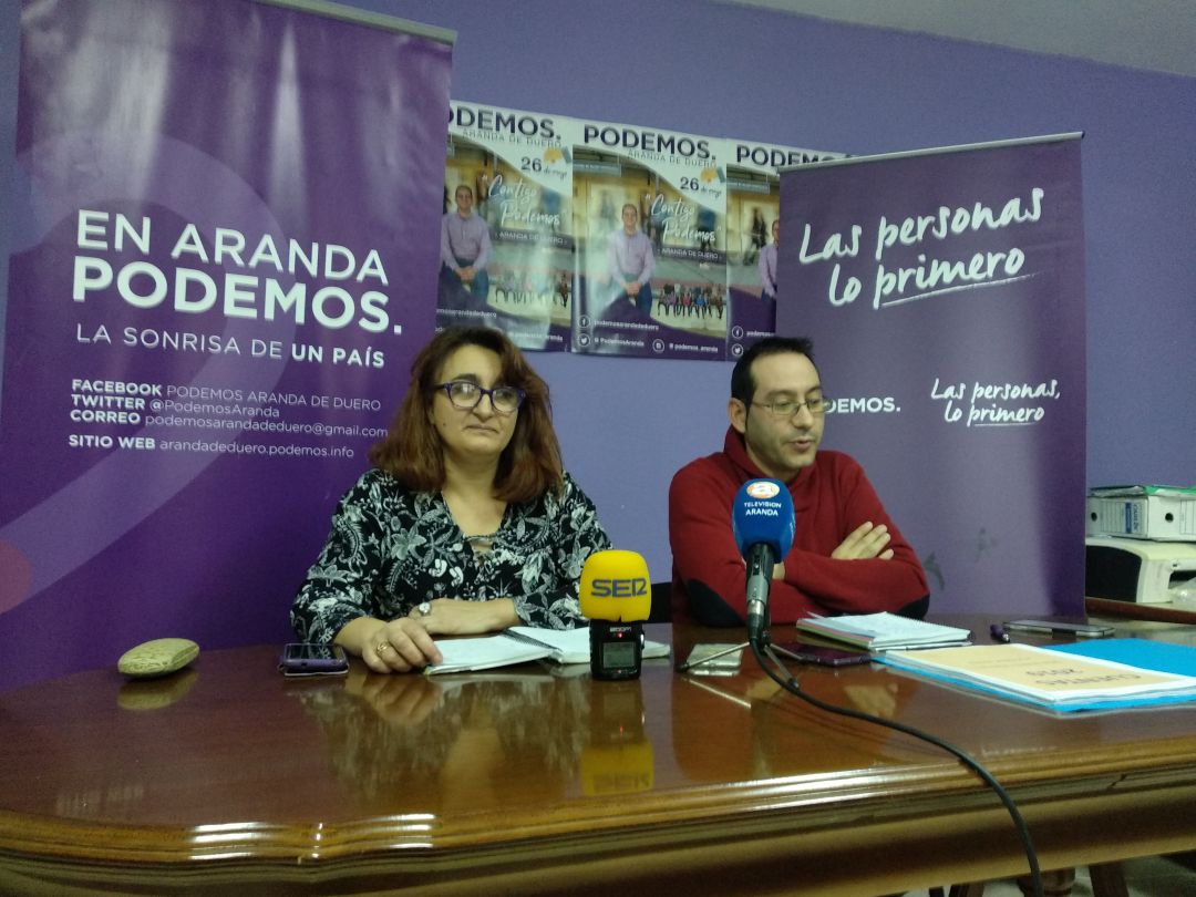 María Ángeles Pizarro y Andrés Gonzalo son los concejales arandinos de Podemos María Ángeles Pizarro y Andrés Gonzalo son los concejales arandinos de Podemos