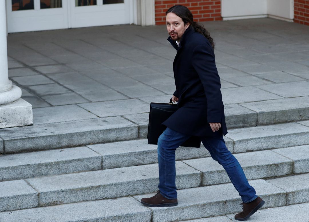 Spain's Deputy Prime Minister and Social Rights and Sustainable Development Minister Pablo Iglesias Spain's Deputy Prime Minister and Social Rights and Sustainable Development Minister Pablo Iglesias