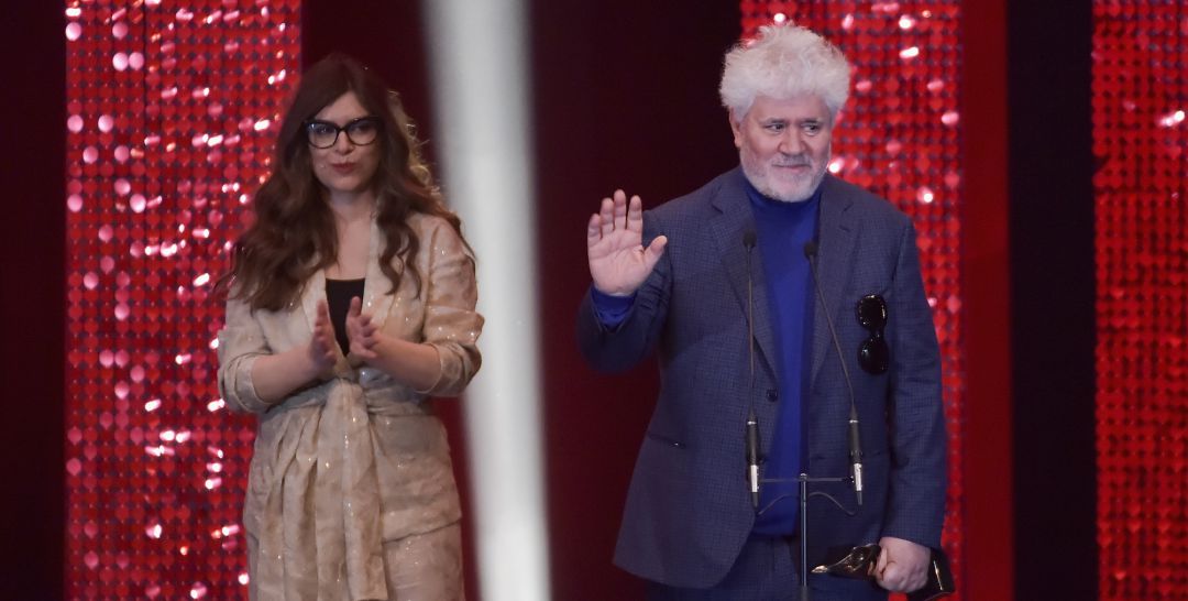 Almodóvar, durante la gala de los Premios Feroz 2020 Almodóvar, durante la gala de los Premios Feroz 2020