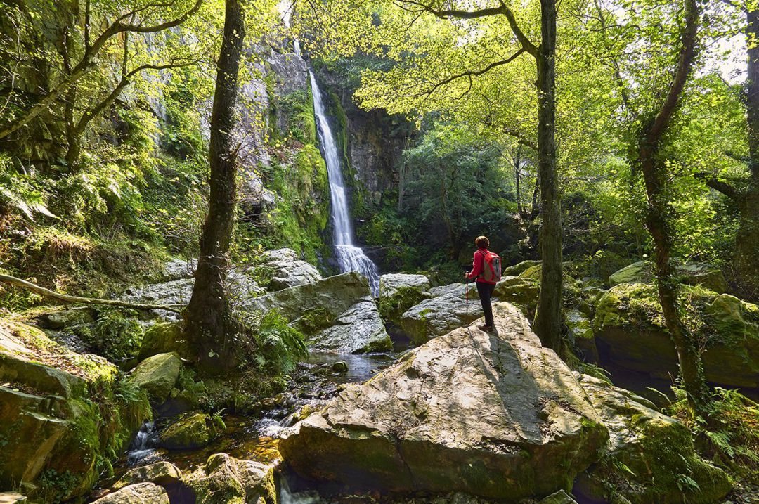 Una de las cascadas que podemos encontrar en el concejo que hoy visitamos Una de las cascadas que podemos encontrar en el concejo que hoy visitamos