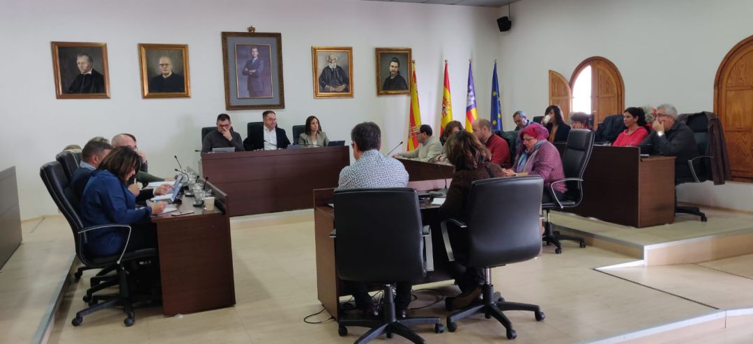Imagen del pleno municipal celebrado hoy Imagen del pleno municipal celebrado hoy
