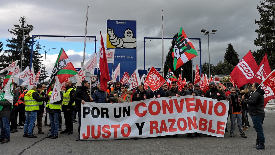 Continúa el bloqueo en el convenio de Michelin