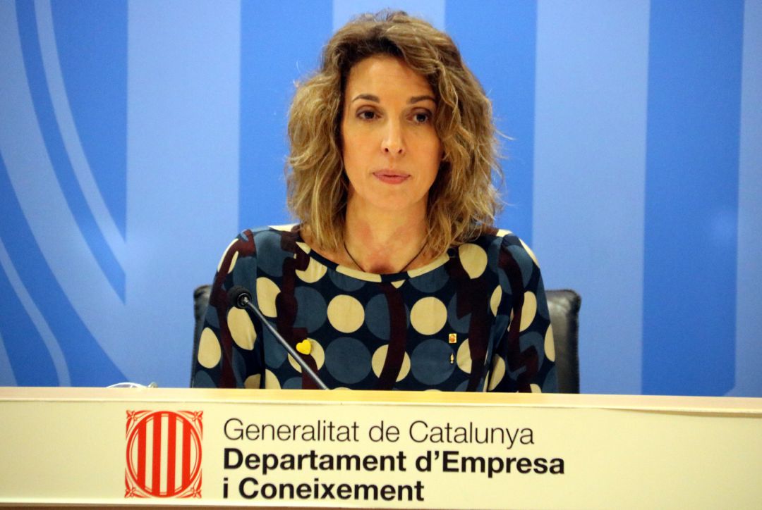 La consellera d'Empresa i Coneixement, Àngels Chacón. La consellera d'Empresa i Coneixement, Àngels Chacón.