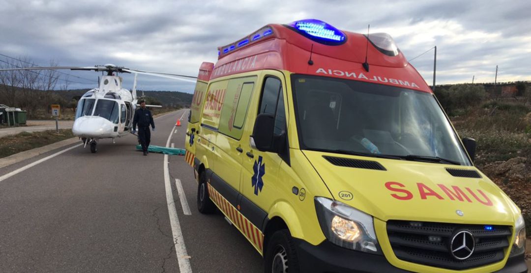 Un hombre herido tras caer de un camión en Vilafamés Un hombre herido tras caer de un camión en Vilafamés