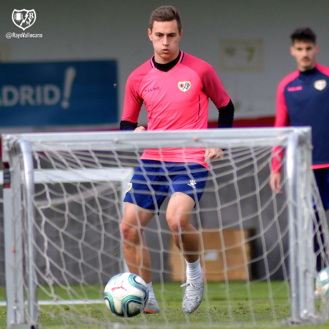 Jorge de Frutos en su primera sesión en el Rayo Vallecano Jorge de Frutos en su primera sesión en el Rayo Vallecano