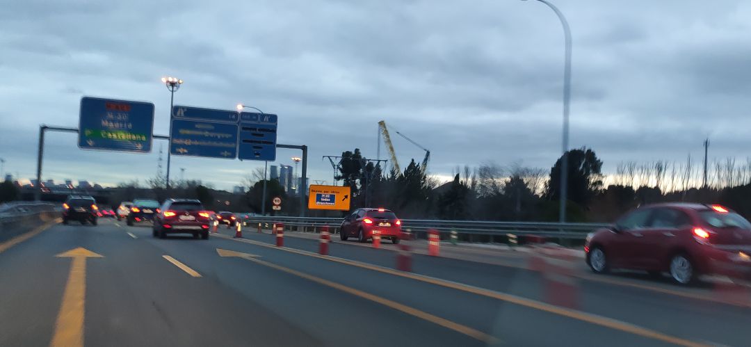 Enlace y obras en la M-607 en su conexión con la M-40 Enlace y obras en la M-607 en su conexión con la M-40