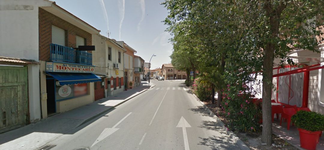 La avenida de San Martín en San Martín de la Vega La avenida de San Martín en San Martín de la Vega