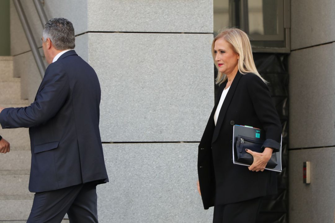 Cristina Cifuentes, en la Audiencia Nacional para declarar por el caso Púbica en 2019. Cristina Cifuentes, en la Audiencia Nacional para declarar por el caso Púbica en 2019.