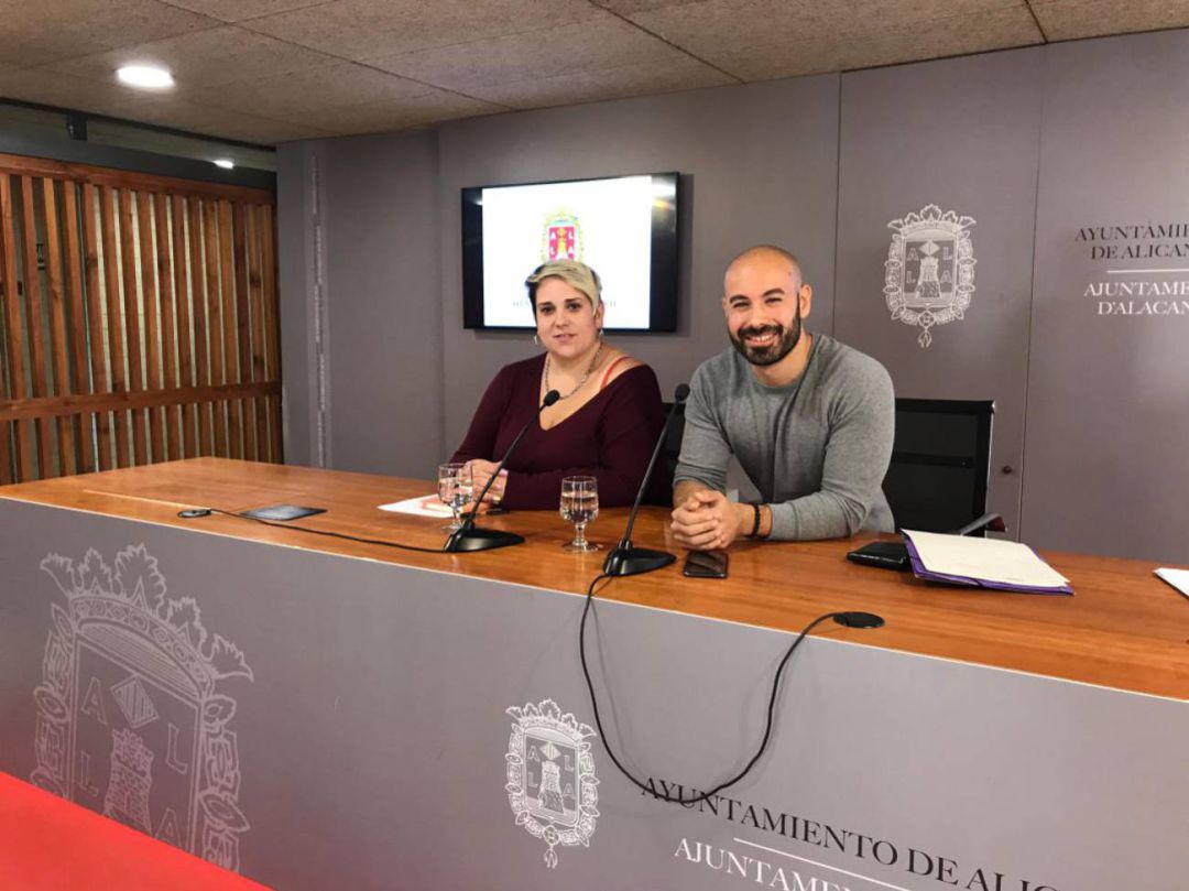 Los ediles de la formación Vanessa Romero y Xavier López Los ediles de la formación Vanessa Romero y Xavier López
