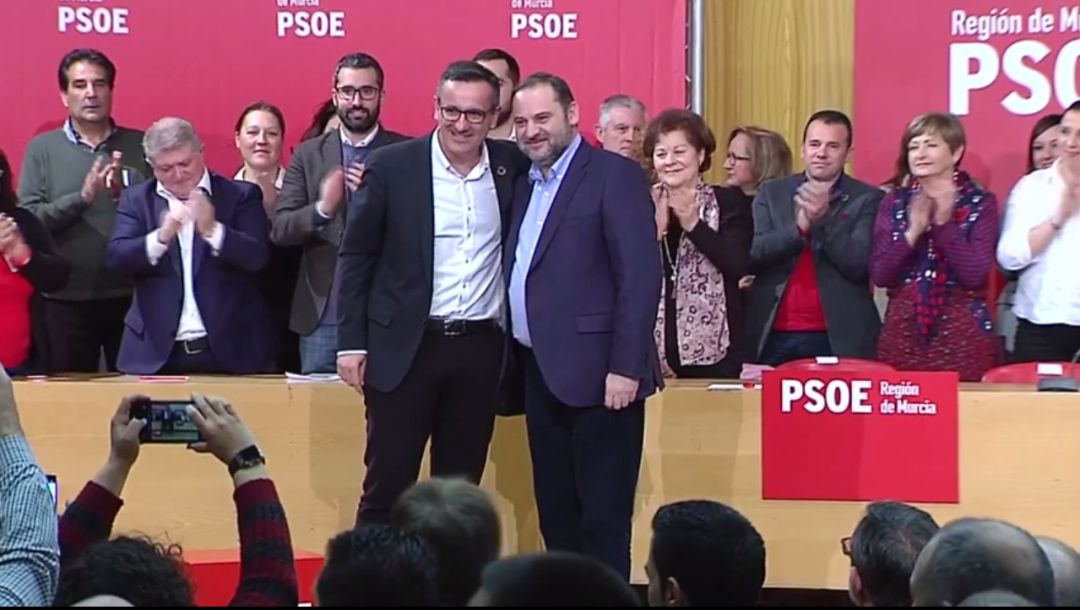 Jose Luís Ábalos y Diego Conesa clausuran el Comité Regional del PSRM Jose Luís Ábalos y Diego Conesa clausuran el Comité Regional del PSRM