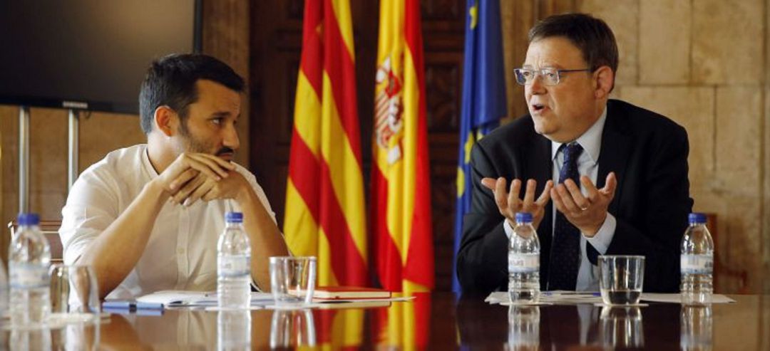 Vicent Marzà, conseller de Educación y Ximo Puig, president de la Generalitat Vicent Marzà, conseller de Educación y Ximo Puig, president de la Generalitat