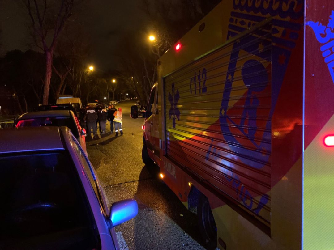 Los servicios de emergencias, en el lugar del suceso Los servicios de emergencias, en el lugar del suceso