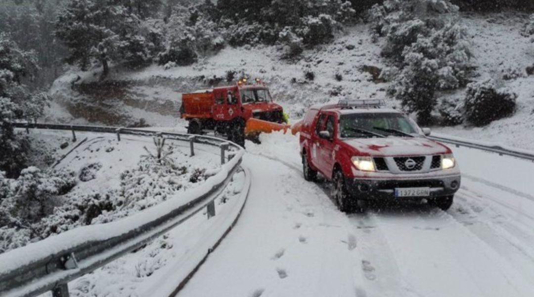 La provincia de Albacete sigue en alerta por nevadas fuertes La provincia de Albacete sigue en alerta por nevadas fuertes