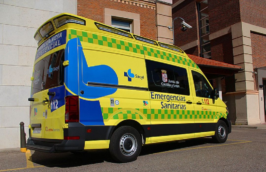 El lesionado tuvo que ser trasladado en ambulancia El lesionado tuvo que ser trasladado en ambulancia