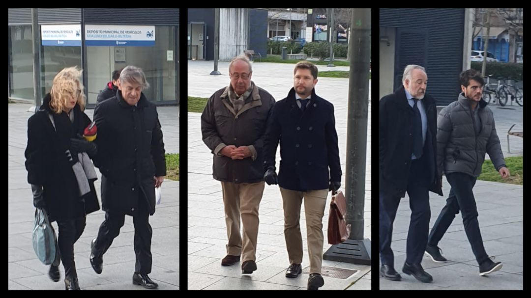 Miguel Archanco, Ángel Vizcay y Diego Maquírriain, llegando al Palacio de Justicia de Pamplona Miguel Archanco, Ángel Vizcay y Diego Maquírriain, llegando al Palacio de Justicia de Pamplona
