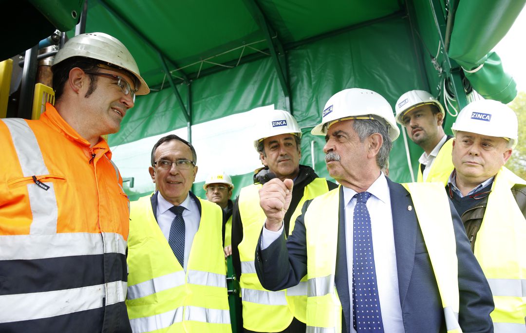 Imagen de archivo del inicio de las exploraciones por parte de Cantábrica del Zinc, en marzo de 2019. Imagen de archivo del inicio de las exploraciones por parte de Cantábrica del Zinc, en marzo de 2019.