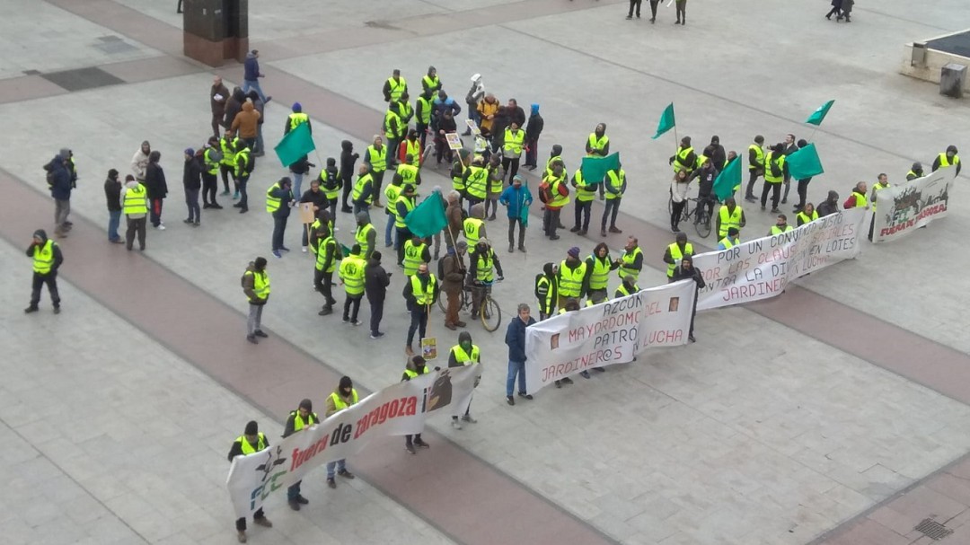 Los trabajadores de Parques y Jardines inician una huelga indefinida
