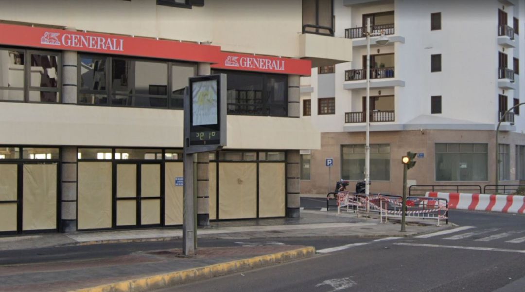 Uno de los termómetros instalados en Arrecife. Uno de los termómetros instalados en Arrecife.
