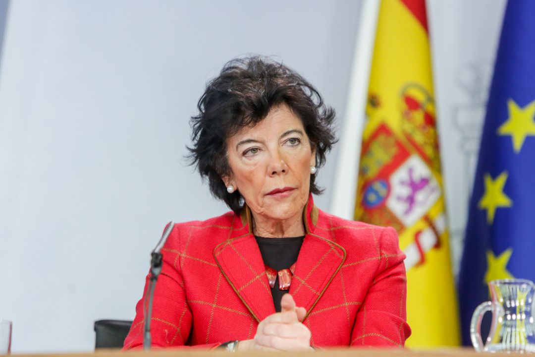 La ministra de Educación y Formación Profesional, Isabel Celaá La ministra de Educación y Formación Profesional, Isabel Celaá
